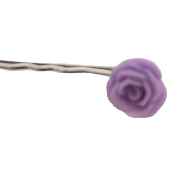 Heart Flower Bobby Pins Hair Accessories - Picture 5 of 8